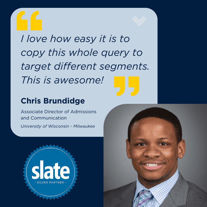 College Recruitment Branded Merch Slate Integration