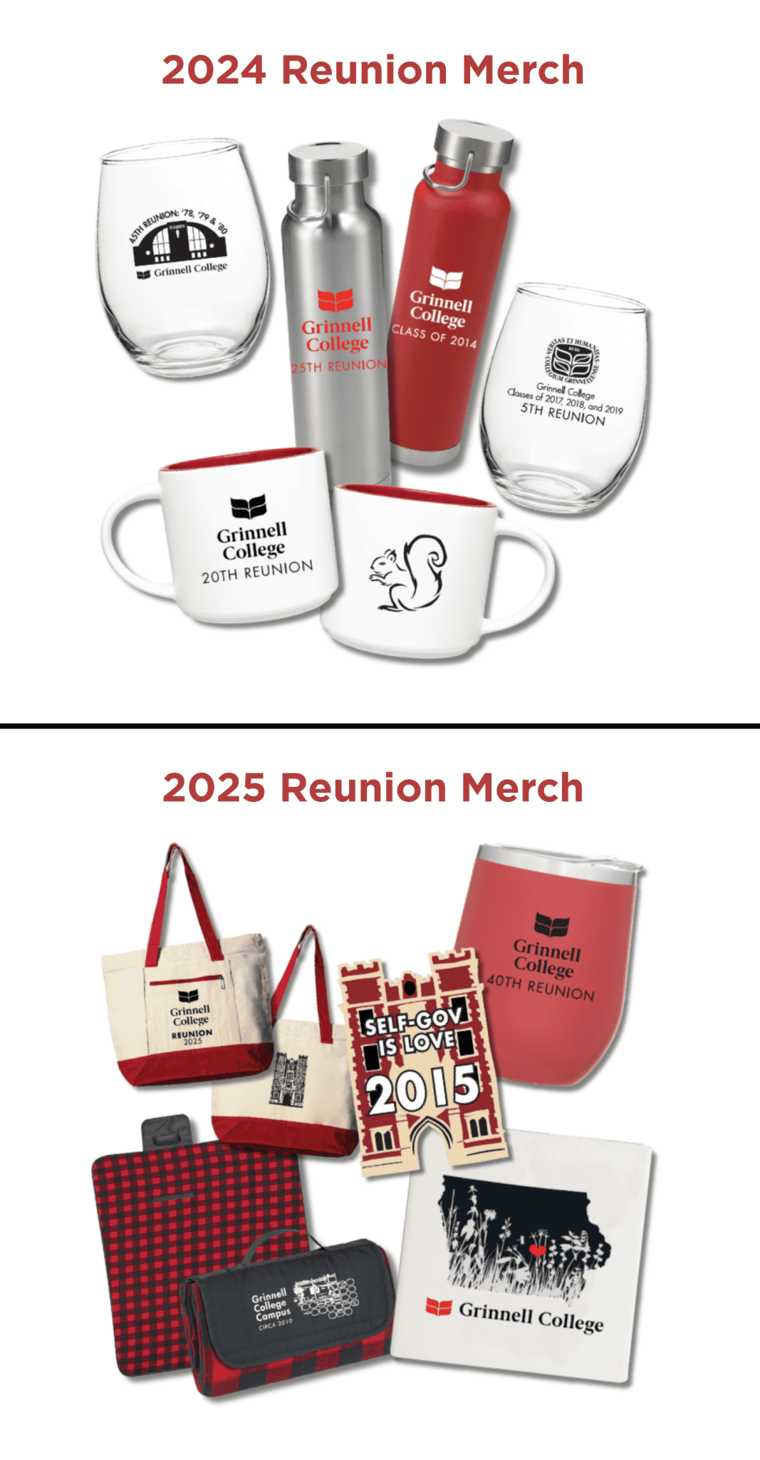 Alumni reunion merchandise strategy