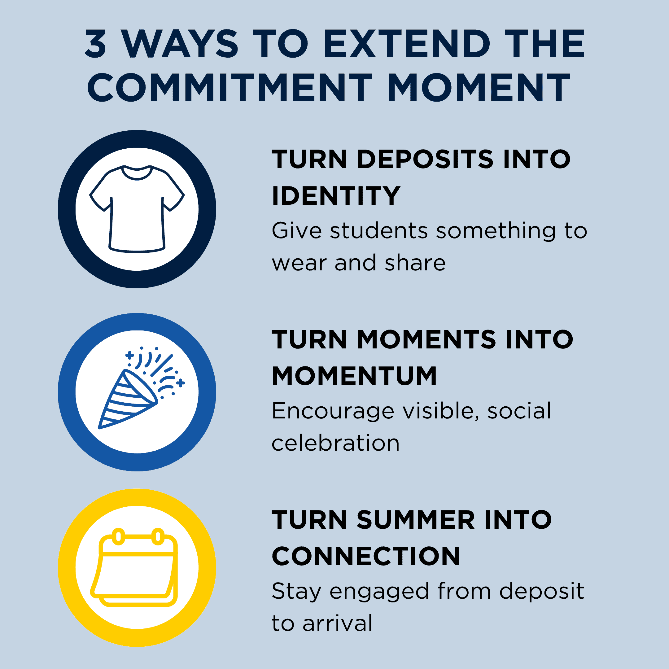 reduce summer melt in higher education