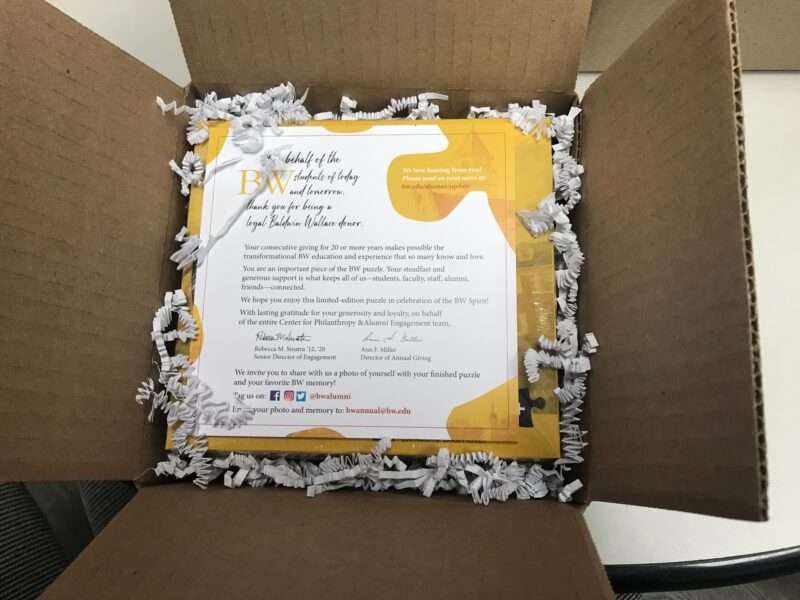 BW Puzzle Mailing with Insert