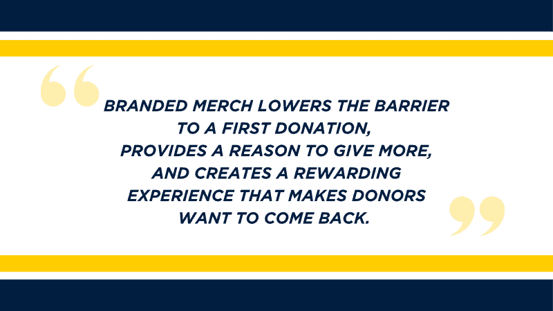 branded merch higher ed annual giving