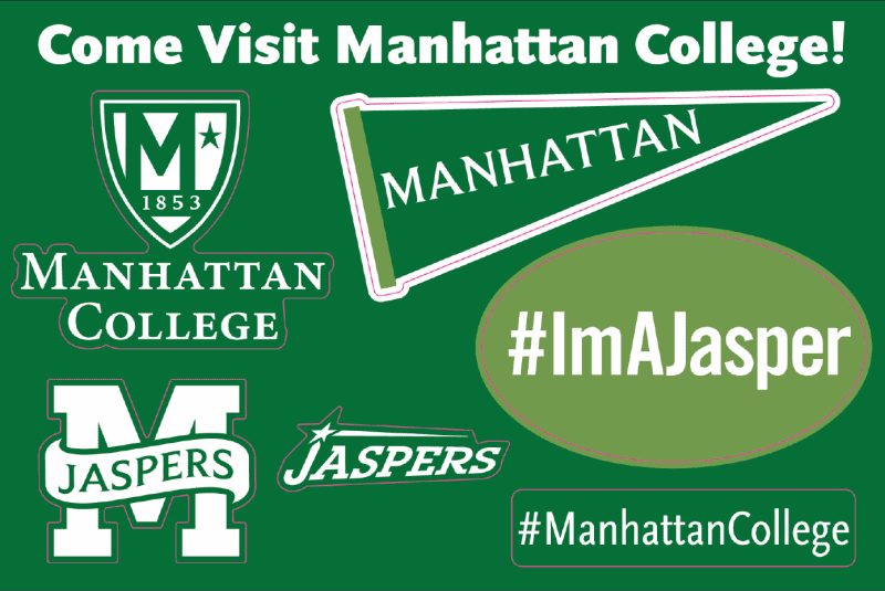 Manhattan College - Visit Sticker Sheets - Front